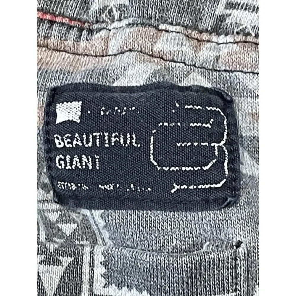 Beautiful Giant Jogger Men’s Large Gray Pull On Southwestern Aztec Sweatpants